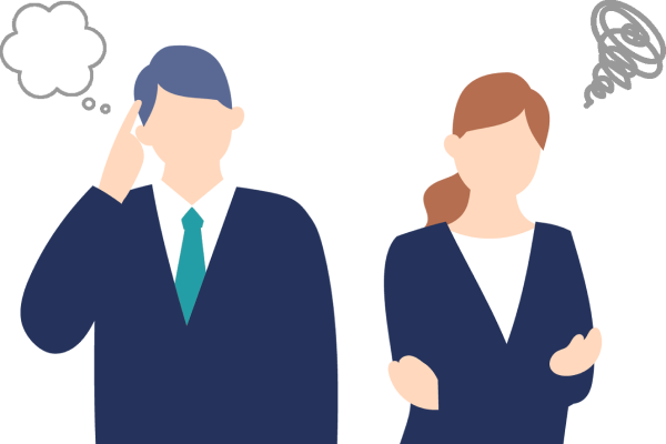 悩んでいる人たち_イラスト